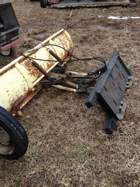 skid steer manual snow plow|skid steer snow plow used.